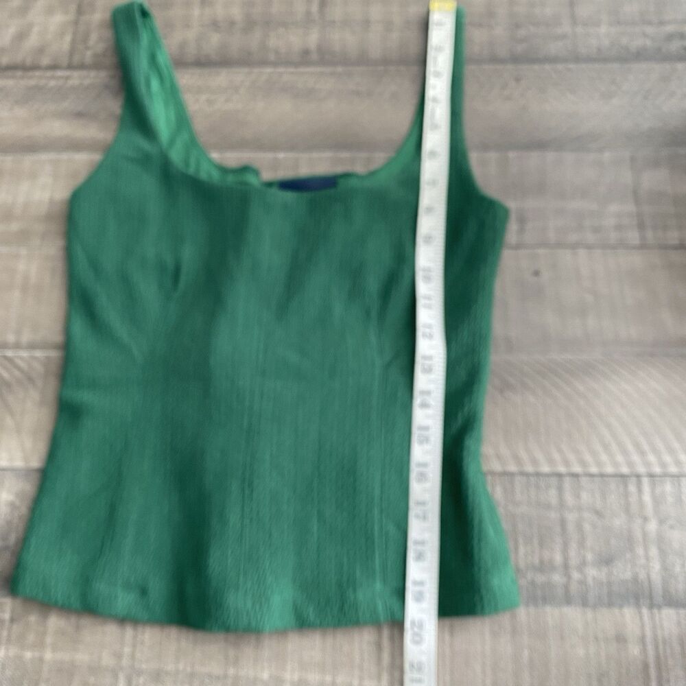 Maeve Deep Green Ribbed Tank Top - Picture 9 of 13